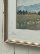 Load image into Gallery viewer, Vintage Original Framed Watercolour Landscape by W J Rush.
