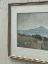 Load image into Gallery viewer, Vintage Original Framed Watercolour Landscape by W J Rush.
