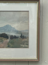 Load image into Gallery viewer, Vintage Original Framed Watercolour Landscape by W J Rush.
