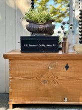 Load image into Gallery viewer, Vintage Pine Blanket Box
