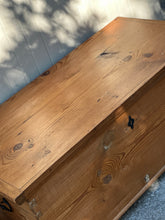 Load image into Gallery viewer, Vintage Pine Blanket Box
