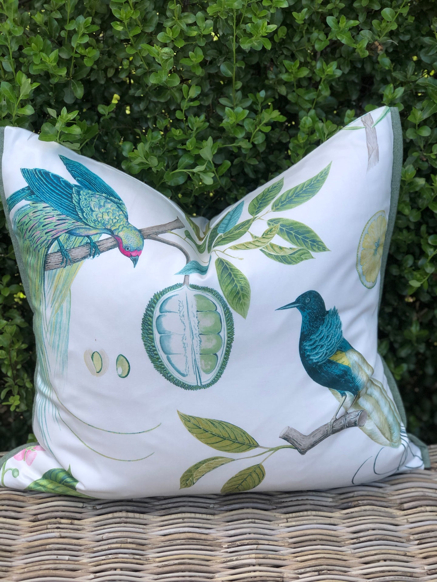 Sanderson Paradesia Bird Cushion