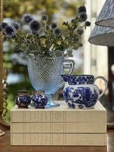 Load image into Gallery viewer, Vintage Blue Glass Pitcher
