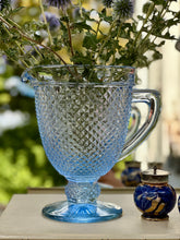 Load image into Gallery viewer, Vintage Blue Glass Pitcher
