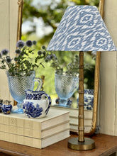 Load image into Gallery viewer, Cornflower Ikat Lamp Shade
