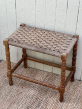 Load image into Gallery viewer, Woven Seagrass Bobbin Stool
