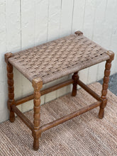 Load image into Gallery viewer, Woven Seagrass Bobbin Stool
