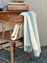 Load image into Gallery viewer, Klippan Gotland Vertical Stripe Throw Duck Egg
