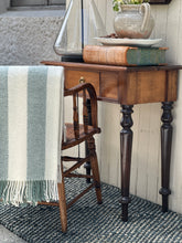 Load image into Gallery viewer, Klippan Gotland Vertical Stripe Throw Duck Egg

