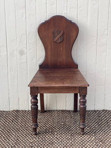 Vintage Shield Back Hall Chair
