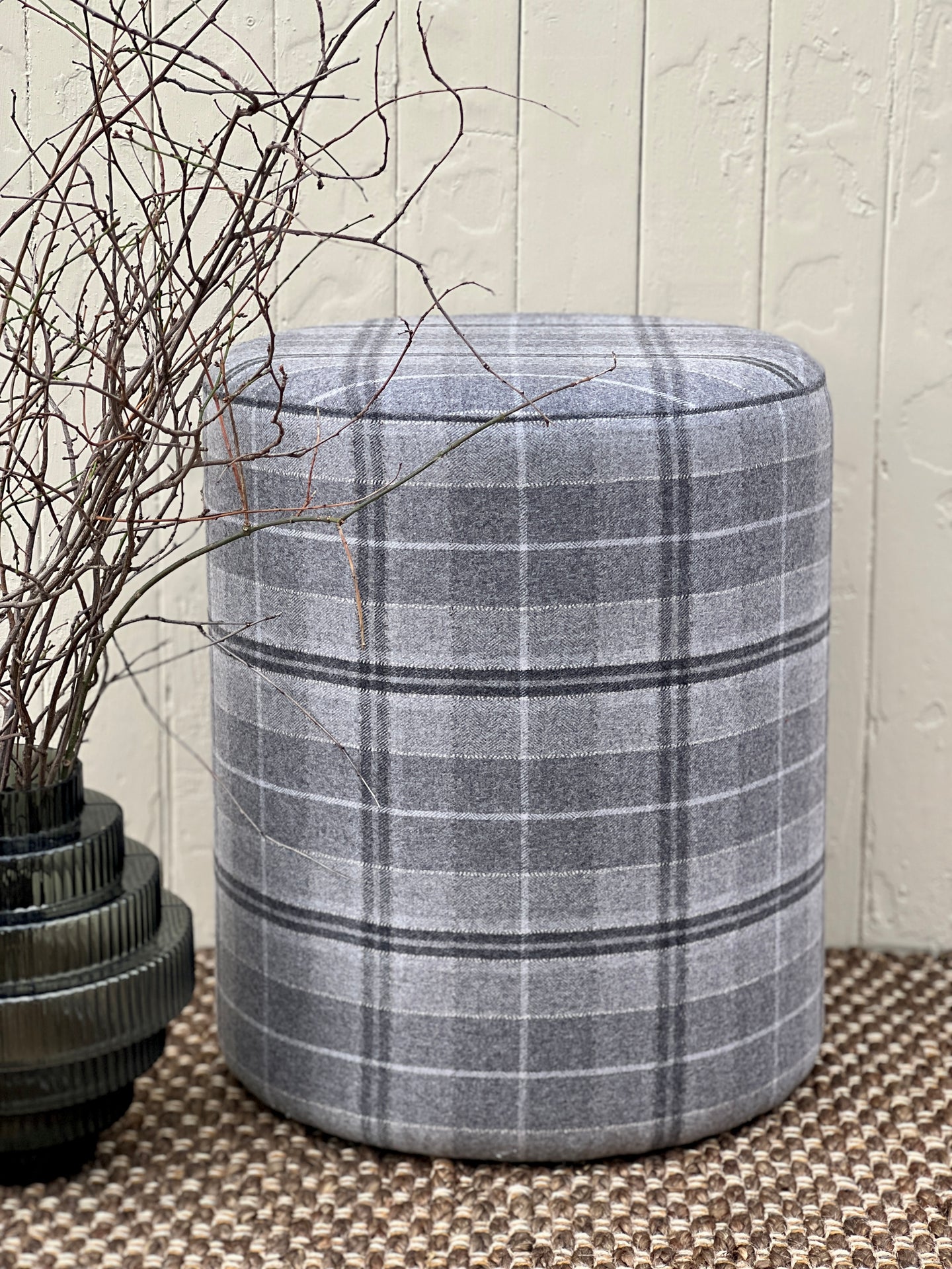 Sanderson Milton Wool Pouffe