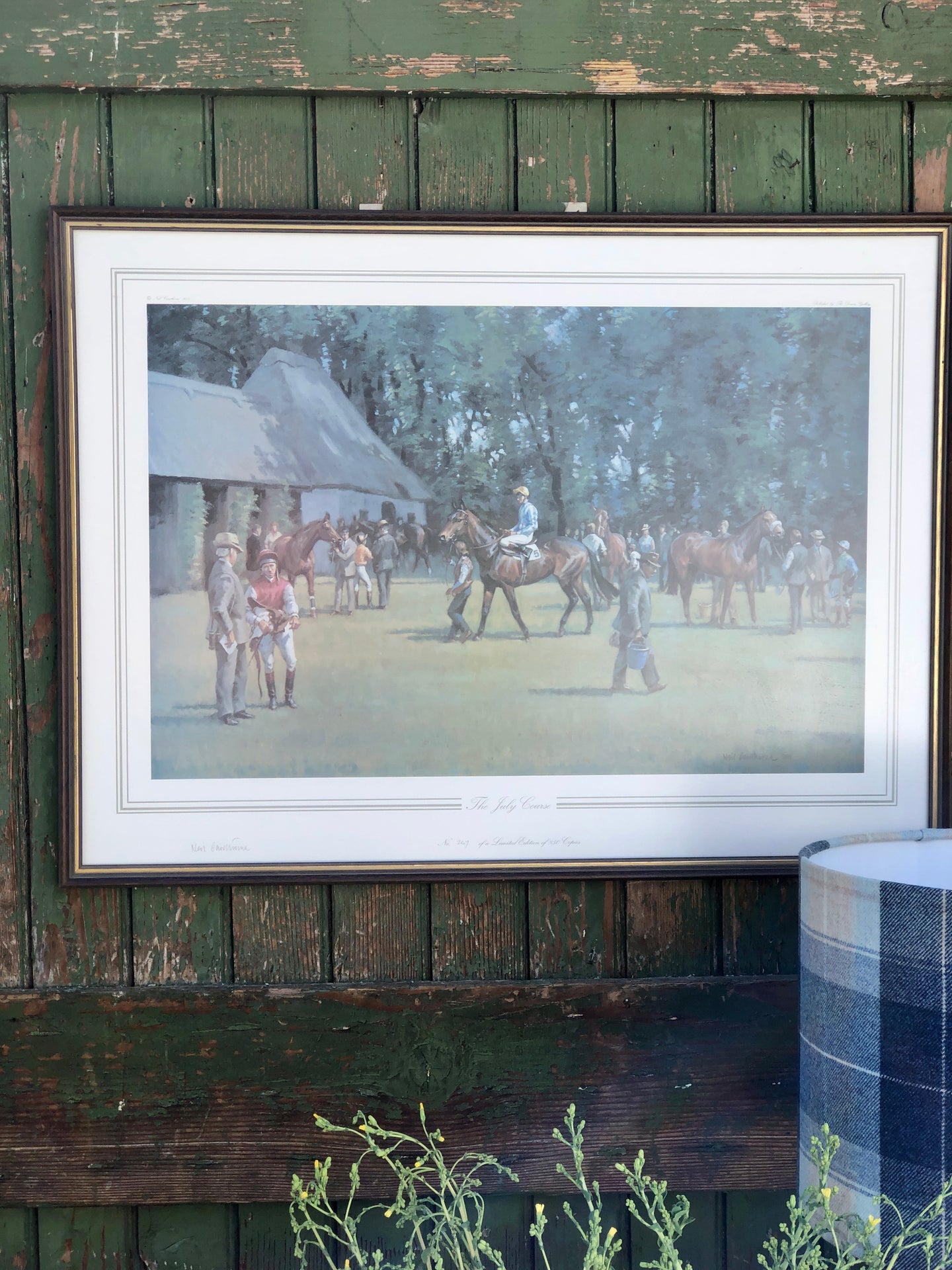 Framed Horse Racing Print