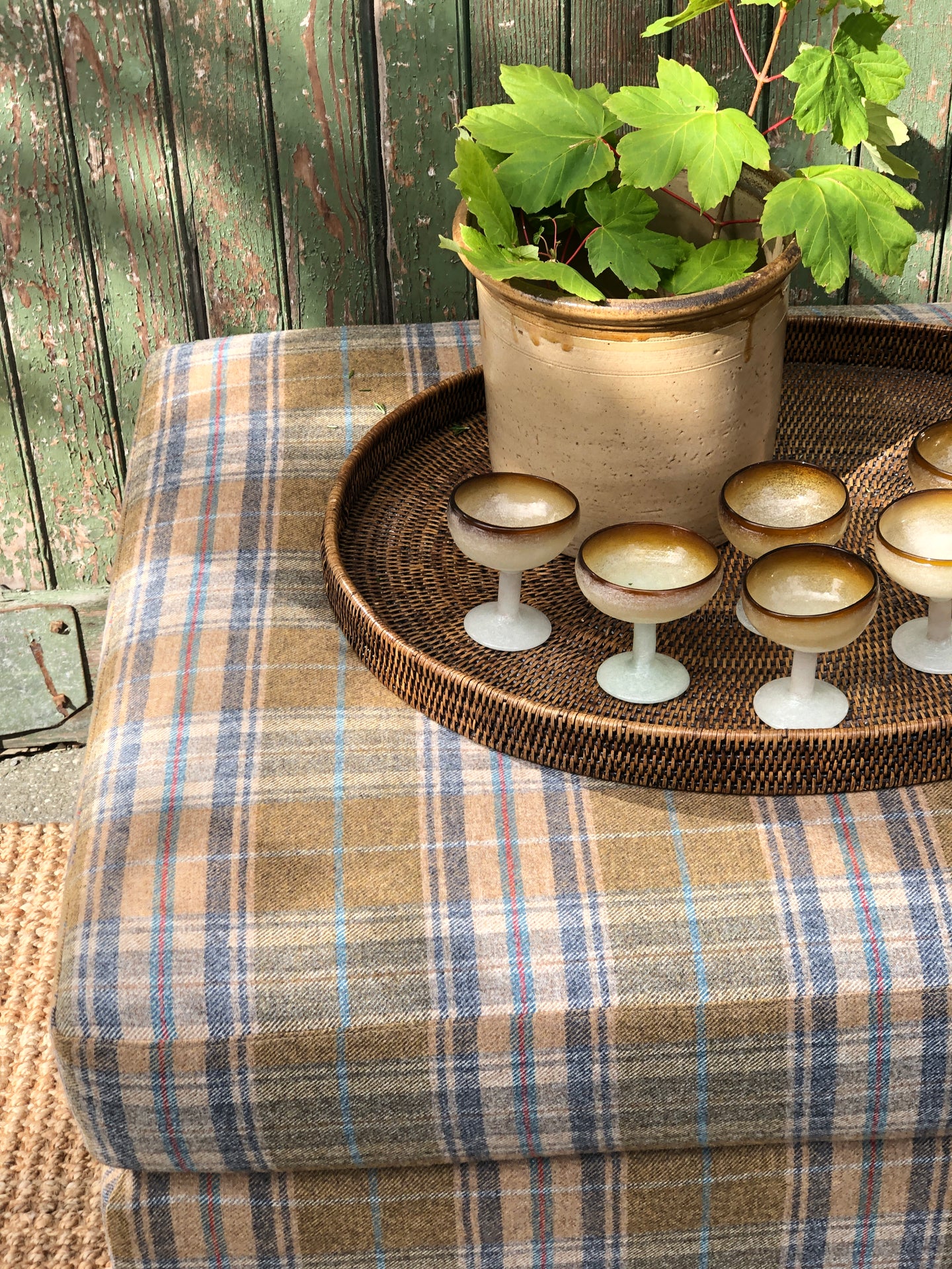 Large Rattan Tray