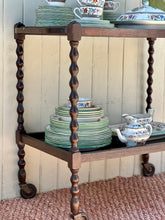Load image into Gallery viewer, Vintage Bobbin Two Tier Tea Trolley
