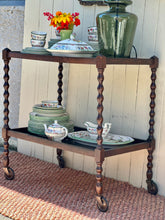 Load image into Gallery viewer, Vintage Bobbin Two Tier Tea Trolley
