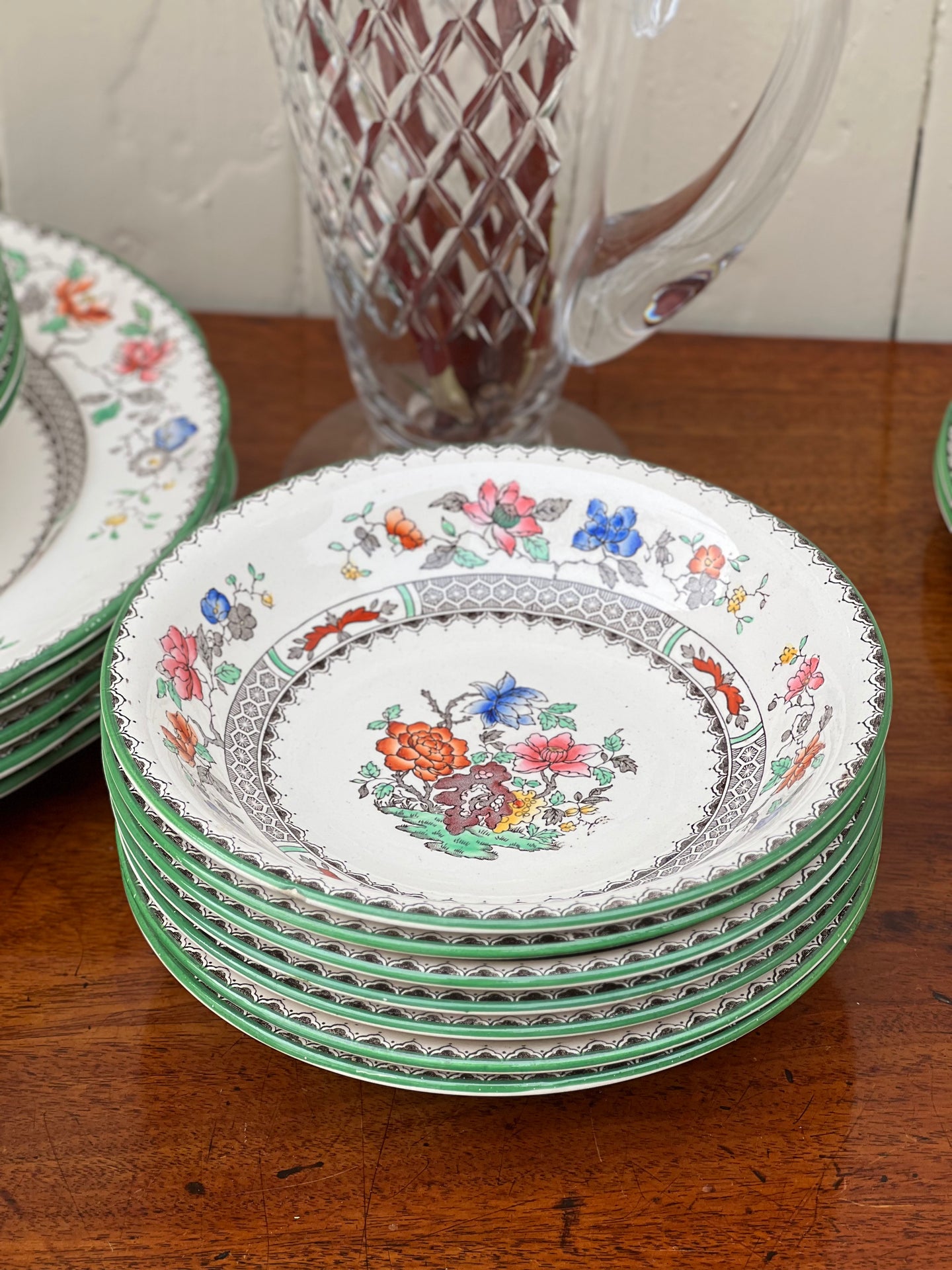 Vintage Copeland Spode Chinese Rose Dessert Bowl