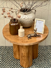 Load image into Gallery viewer, Wooden Round Side Table
