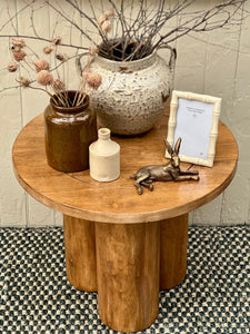 Wooden Round Side Table
