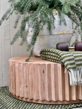 Load image into Gallery viewer, Ribbed Wooden Coffee Table
