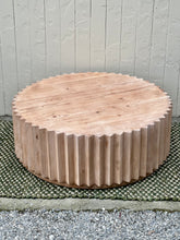 Load image into Gallery viewer, Ribbed Wooden Coffee Table

