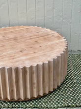 Load image into Gallery viewer, Ribbed Wooden Coffee Table
