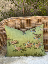 Load image into Gallery viewer, Schumacher Meadow Birds Cushion
