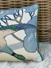 Load image into Gallery viewer, Mulberry Sky Flying Ducks Cushion

