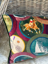 Load image into Gallery viewer, Mulberry Sporting Life Velvet Cushion

