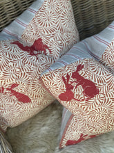 Load image into Gallery viewer, William Morris Woodland Animals Embroidery Cushion
