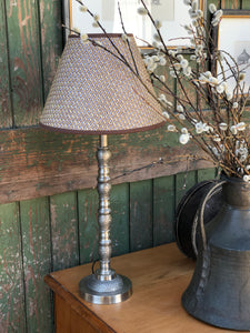 Grooved Silver Lamp