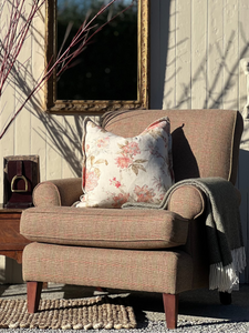 Tweed Mulberry Wood Armchair