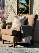 Load image into Gallery viewer, Tweed Mulberry Wood Armchair
