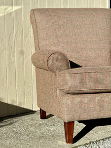 Tweed Mulberry Wood Armchair