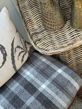 Load image into Gallery viewer, Charcoal Check Occasional Chair
