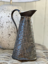 Load image into Gallery viewer, Vintage Copper Crocodile Jug by Joesph Sankey &amp; Son c.1900 - Large
