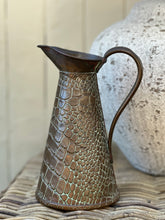 Load image into Gallery viewer, Vintage Copper Crocodile Jug by Joesph Sankey &amp; Son c.1900 - Medium
