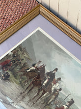 Load image into Gallery viewer, 'Wellington At Waterloo' Vintage Framed Print
