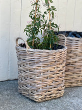 Load image into Gallery viewer, Small Lined Cane Planter Basket

