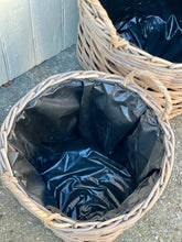 Load image into Gallery viewer, Small Lined Cane Planter Basket
