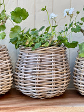 Load image into Gallery viewer, Round Unlined Cane Planter Basket

