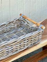 Load image into Gallery viewer, Small Wooden Handle Cane Tray
