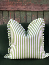 Load image into Gallery viewer, Sanderson Pinetum Stripe Ruffle Cushion
