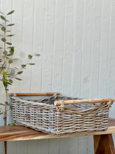 Load image into Gallery viewer, Large Wooden Handle Cane Tray
