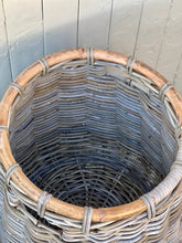 Load image into Gallery viewer, Lidded Cane Laundry Hamper

