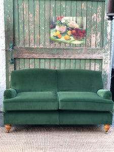 Luxe Green Velvet Sofa