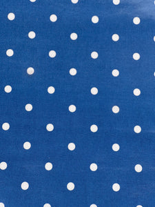 Navy Dotty Oilcloth