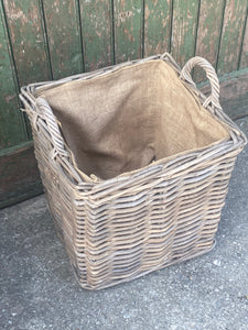 Small Square Lined Basket
