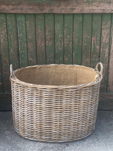 Large Oval Lined Basket