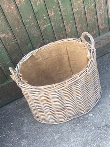 Small Oval Lined Basket