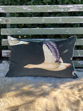 Load image into Gallery viewer, Sanderson Elysian Geese Velvet Cushion
